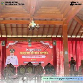 Kalurahan Tileng Jadi Ajang Kepyakan Program Kegiatan Gotong Royong Tahun 2026 di Kapanewon Girisubo